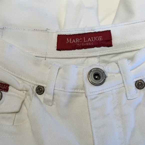 Marc Lauge White Jeans Size 26 Waist - Picture 4 of 5
